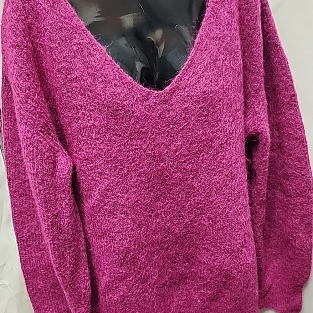 & Other Stories Los Angeles Atelier Sweater Knit Purple Wool Mohair Small
